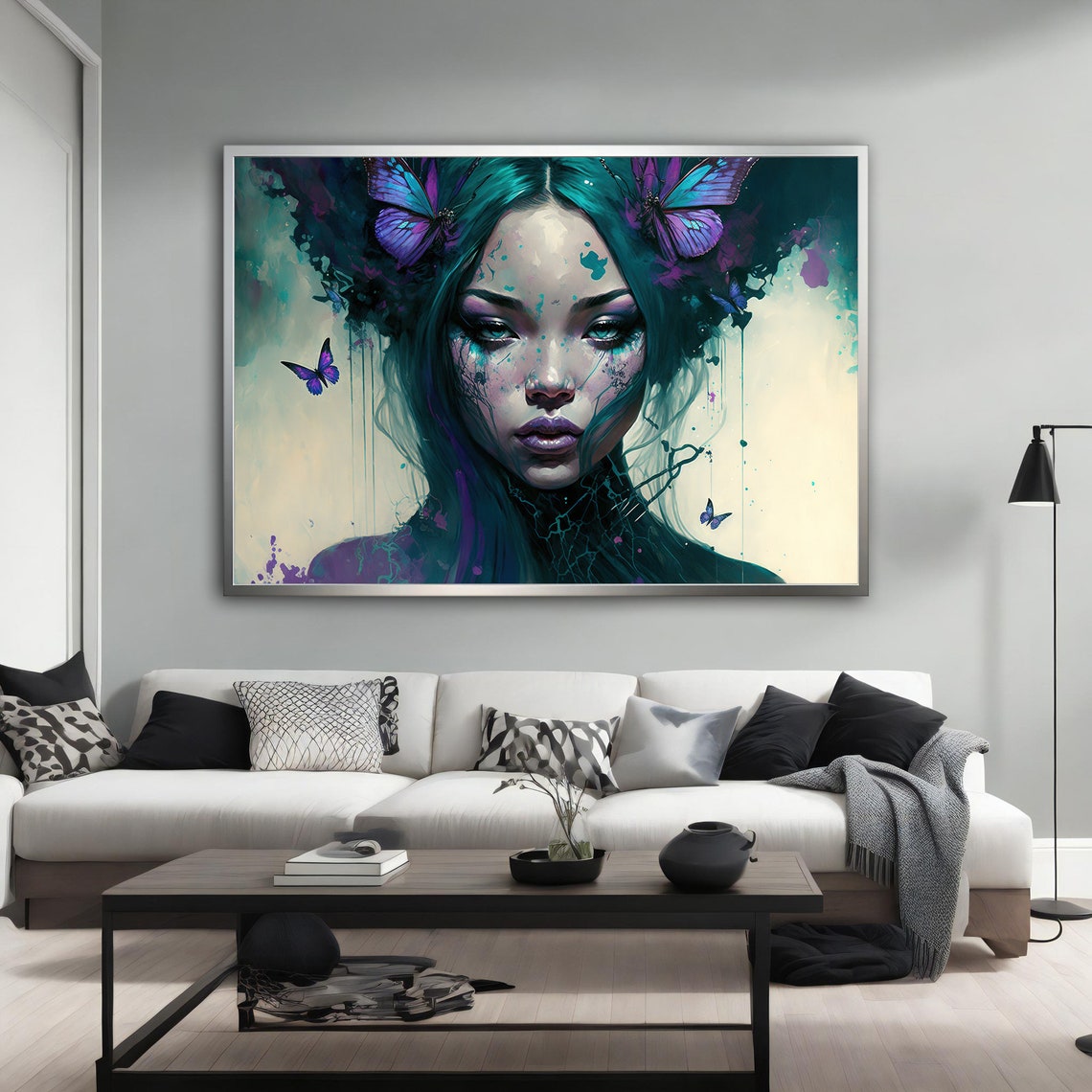Asian Woman Modern Wall Art Asian Woman Asian Wall Art Asian Woman Ethnic Asian Woman Print - Image 2