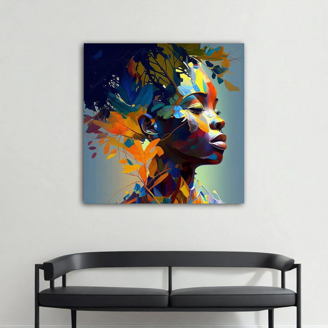 Woman In Nature Wall Art Colorful Modern Woman Print Colorful Woman Painting Feminine Woman Wall Decor - Image 4