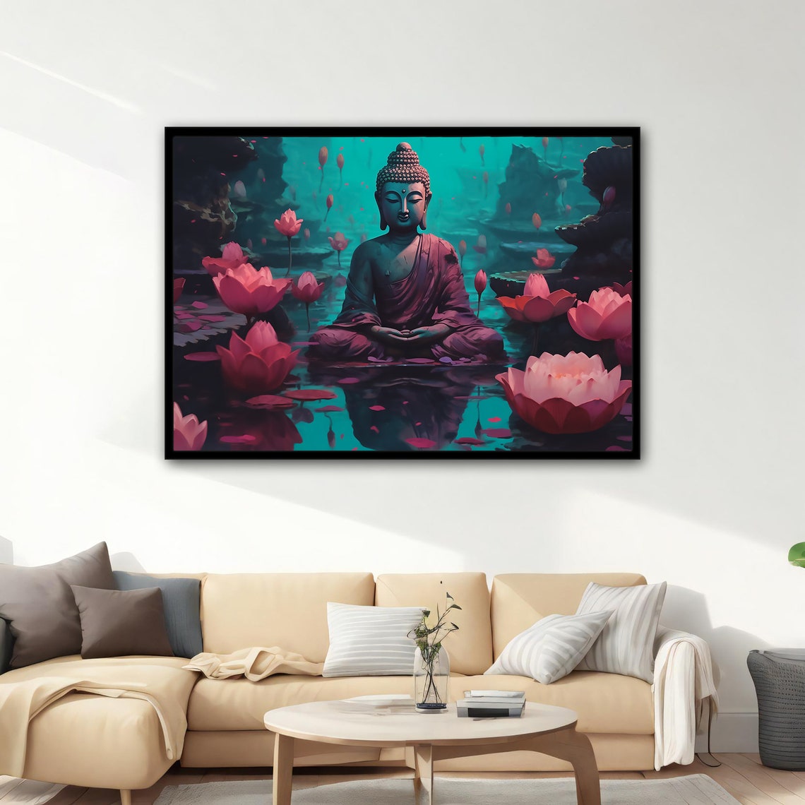 Buddha Modern Meditation Art Print - Image 2