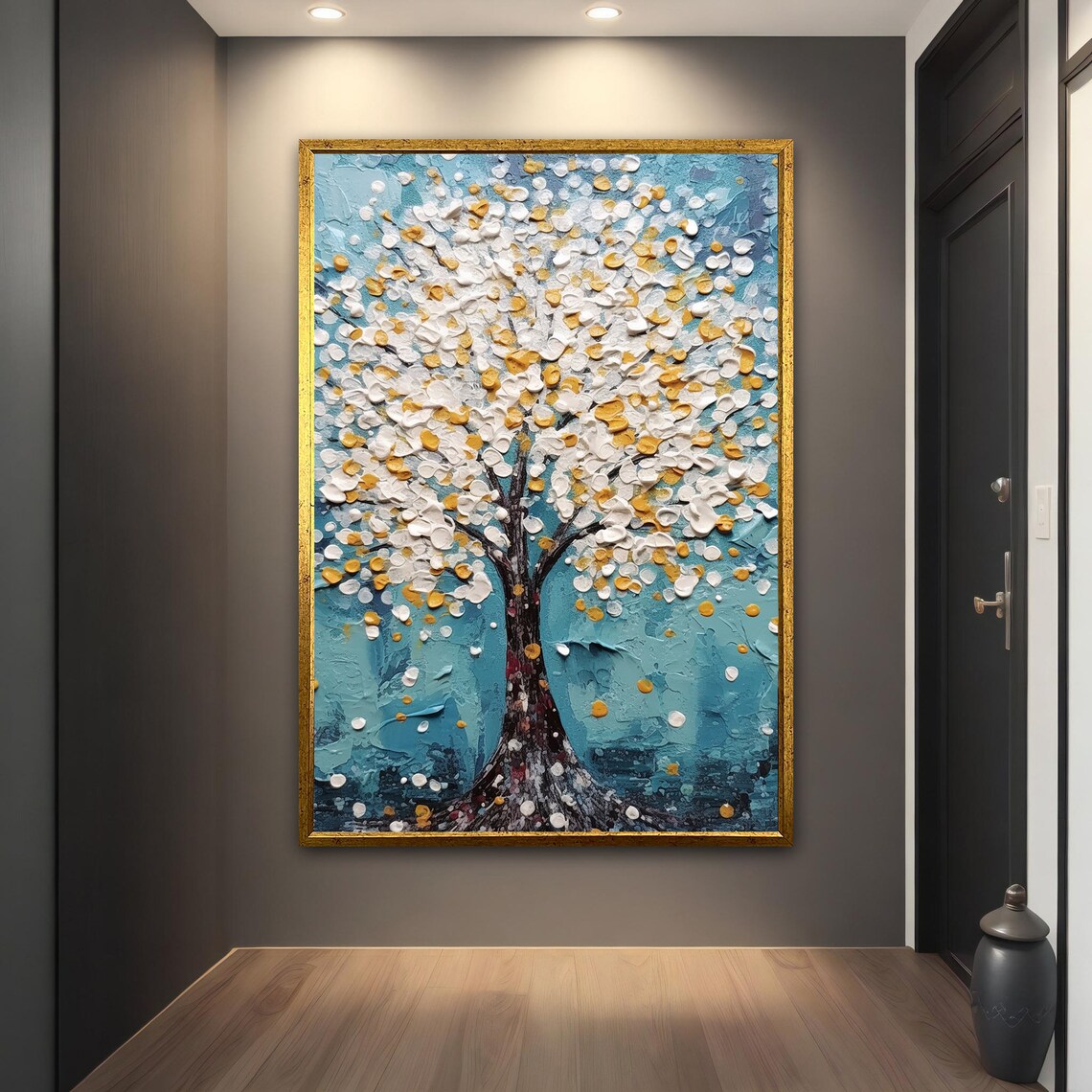 Abstract Tree Painting, Modern Tree Art Print - Image 2