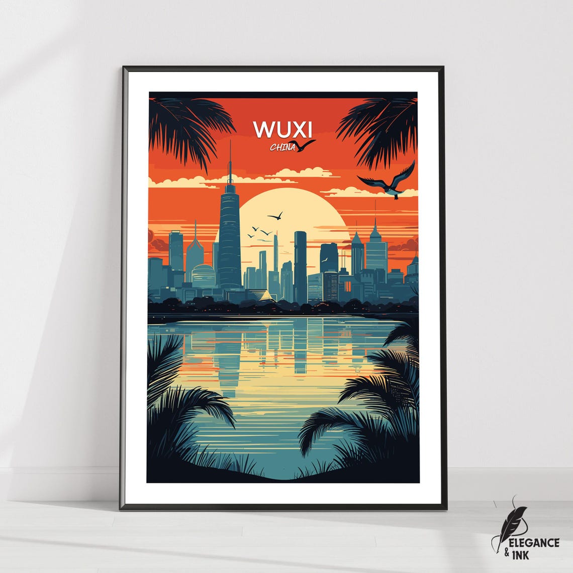 Wuxi Printwuxi Travel Posterwuxi Artworkwuxi Canvaswuxi Wall Decorwuxi Home Vintage Paintingwuxi Gift Ideachina Poster Art