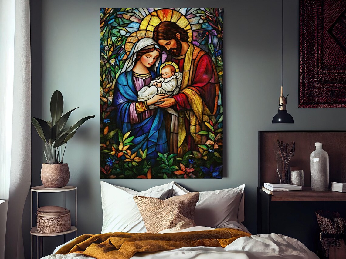 Vintage Jesus Christ Faith Art Print, Holy Decor - Image 3