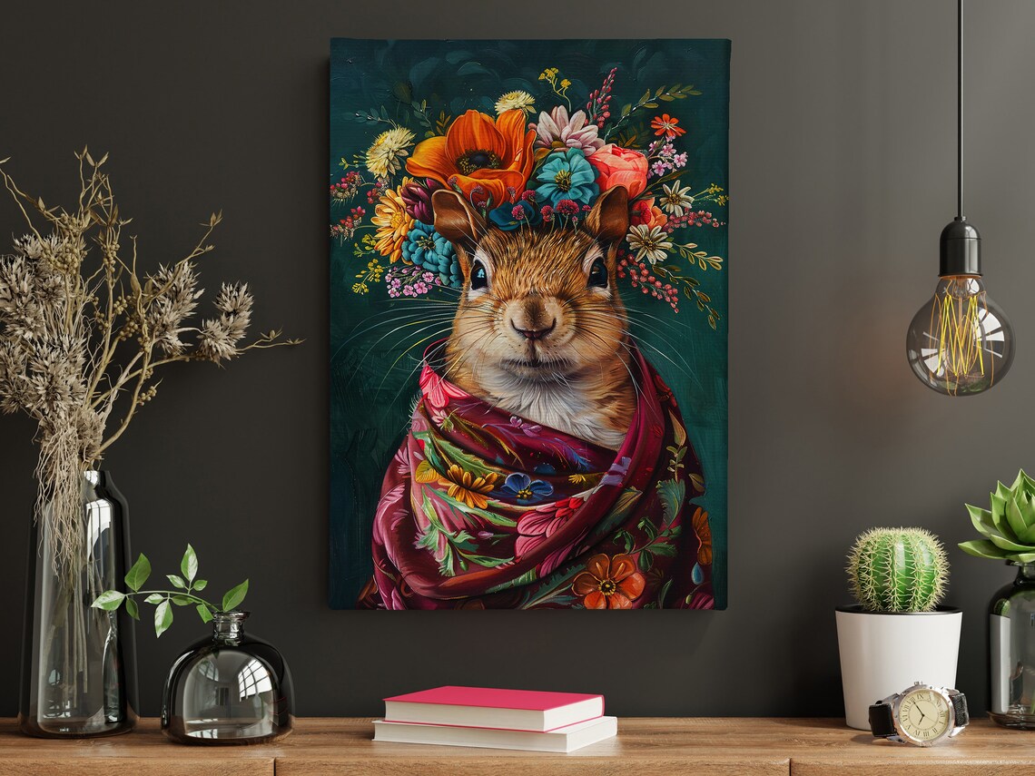 Vintage Squirrel Art Print, Animal Wall Art - Image 5