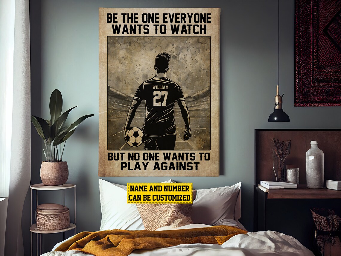 Personalized Soccer Motivation Poster Print for Boys - Image 3