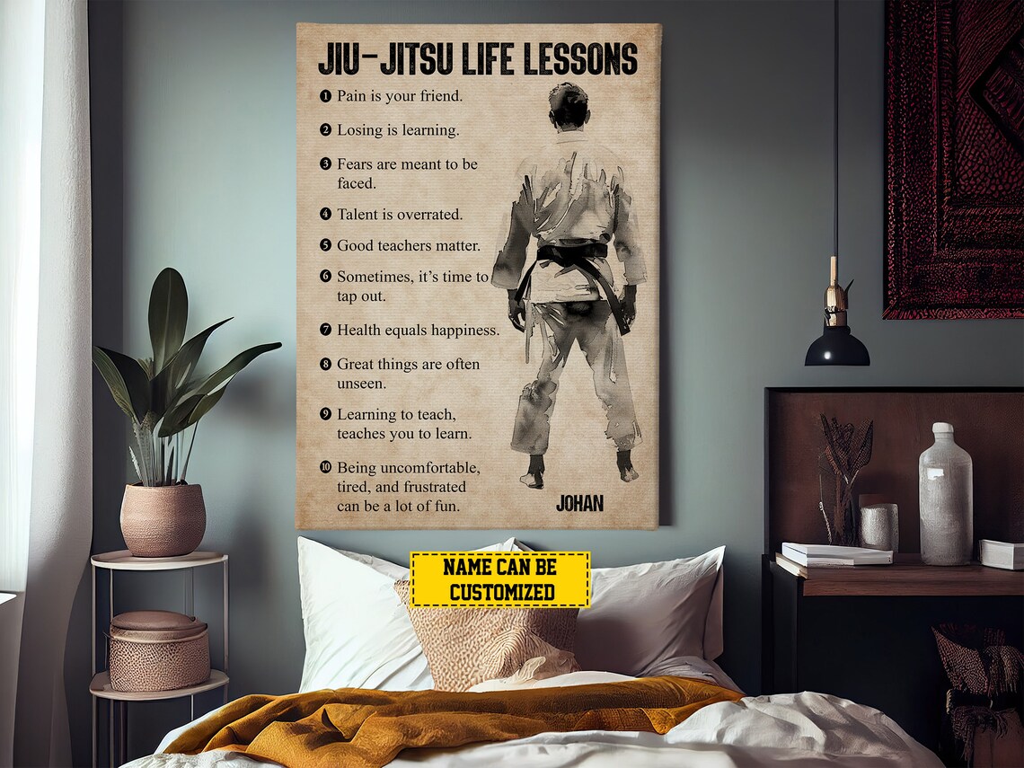Jiu Jitsu Life Lessons Personalized Art Print - Image 3