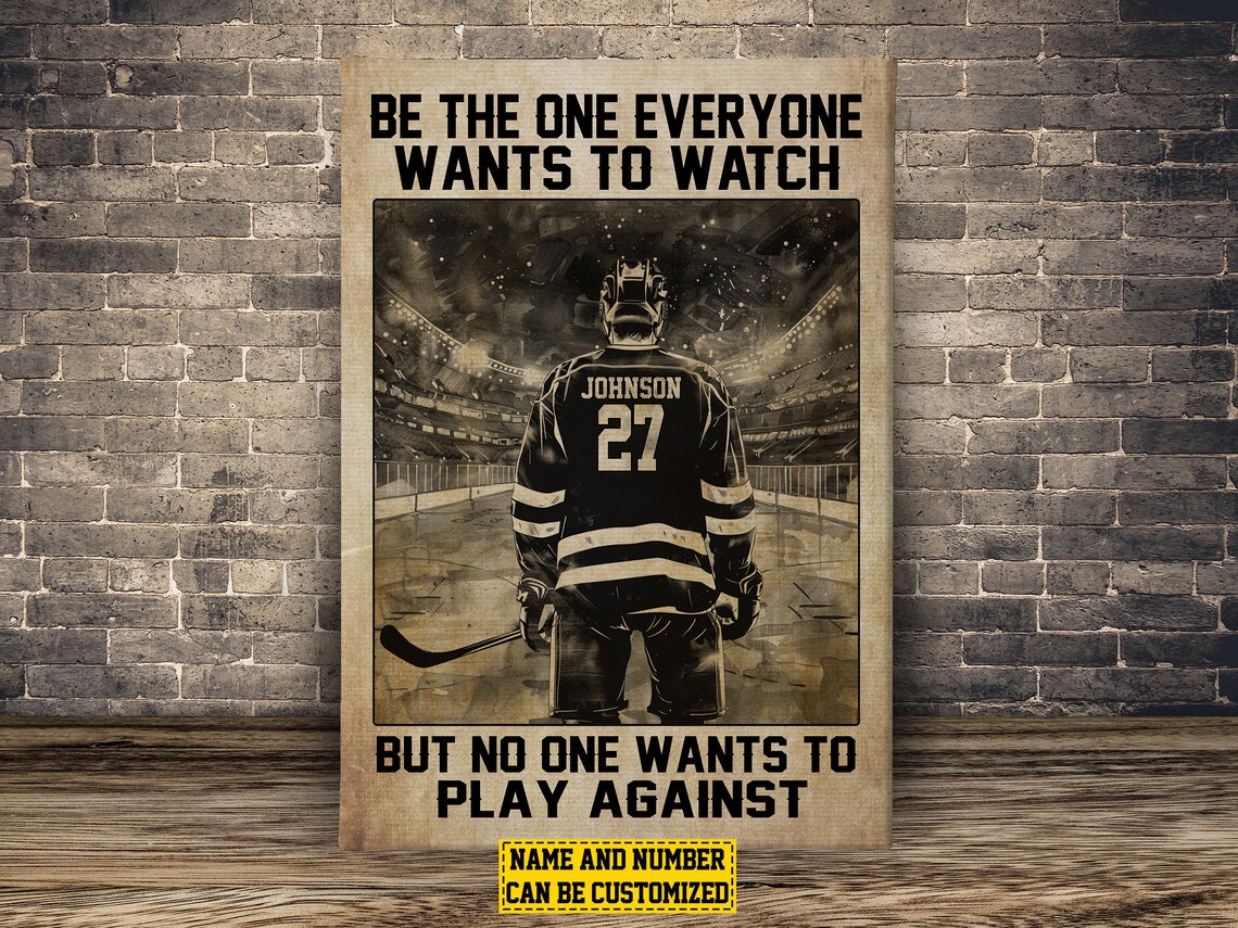 Hockey Motivation Personalized Poster Print, Gift - Image 2