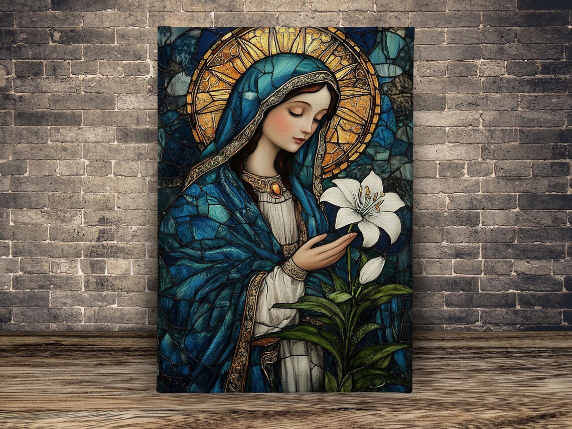 Mother Madonna Virgin Mary Catholic Art Print - Image 2