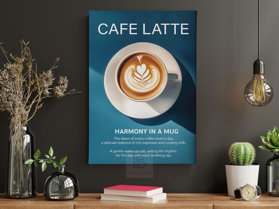 Vintage Cafe Latte Art Print, Coffee Decor - Image 6