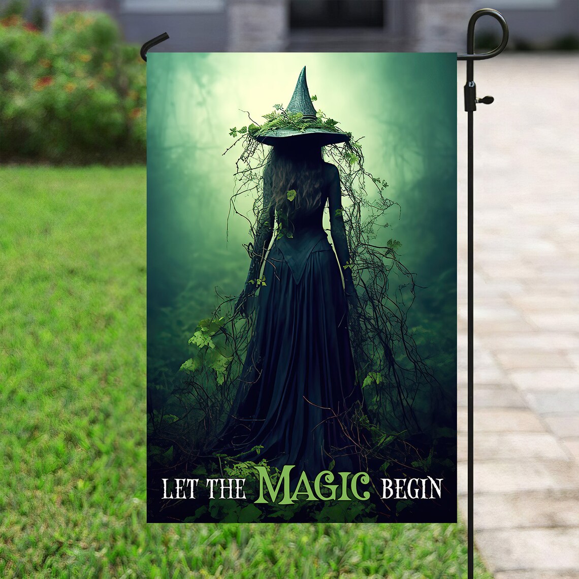 Witch Garden Flag, Bewitching Halloween Poster - Image 4