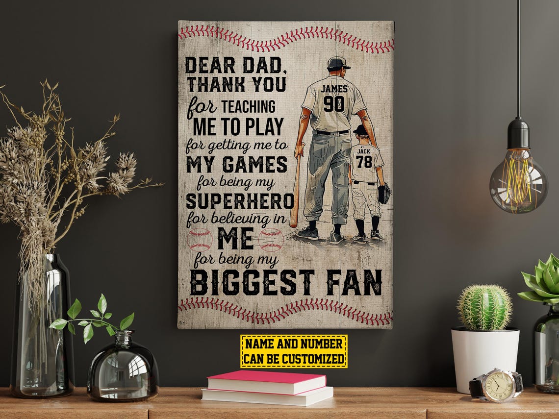 Baseball Dad Personalized Gift for Dad - Image 4