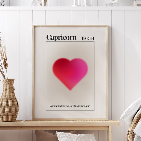 Zodiac Sign Capricorn Aura Poster Quote Inspirational Quote Motivational Quote Quote Print Poster Print Wall Art Quote 1