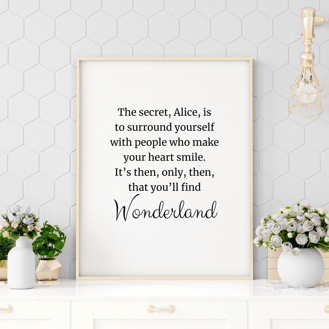 Alice In Wonderland Quote The Secret Is Alice In Wonderland Poster Motivational Quote Inspirational Quote