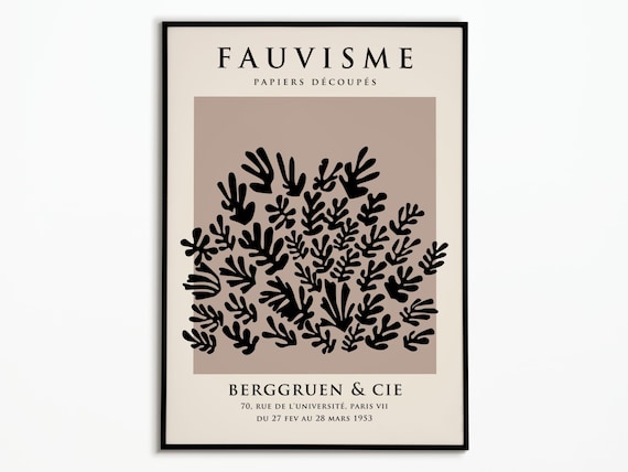 Fauvism Papiers Decoupes 1953 Berggruen Paris Exhibition Poster