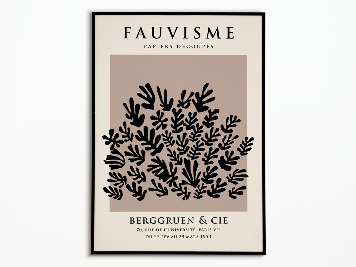 Fauvism Papiers Decoupes 1953 Berggruen Paris Exhibition Poster