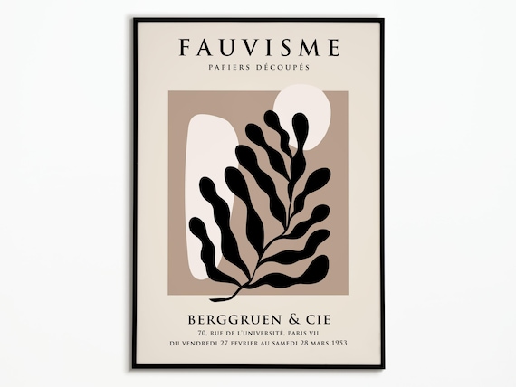 Fauvism Papiers Decoupes Seaweed 1953 Berggruen Paris Exhibition Poster