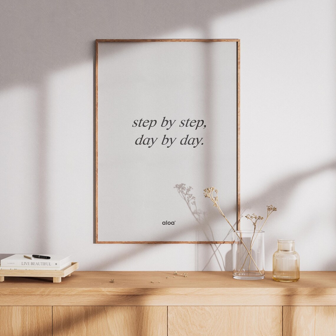 Minimalist Motivational Typography Art Poster
