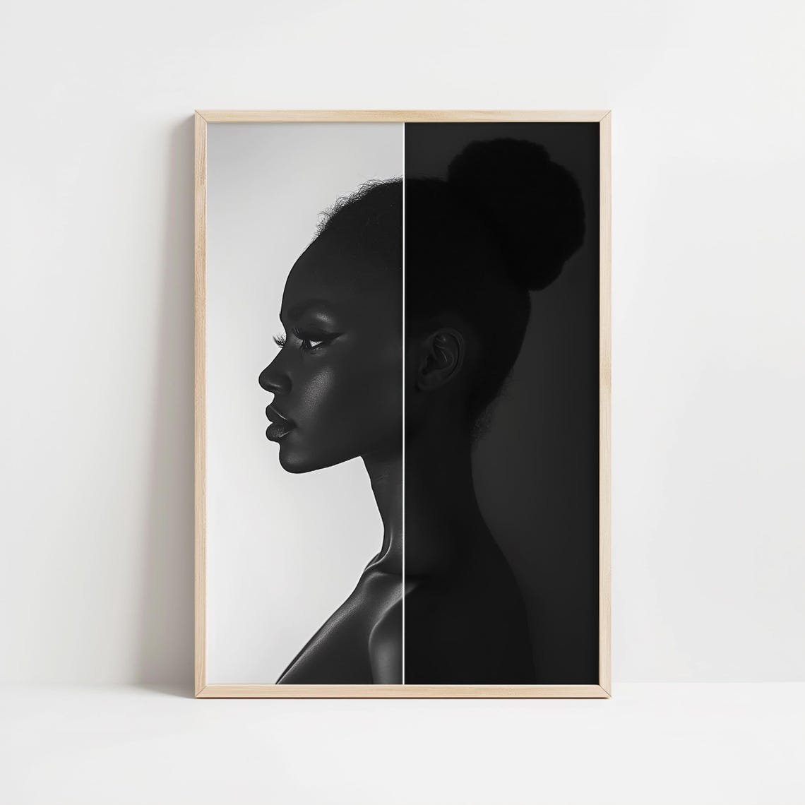 Black Woman Wall Art African American Art Print Minimalist Portrait Art Afrocentric Home Decor Black Girl Art Poster Feminine Printable - Image 8
