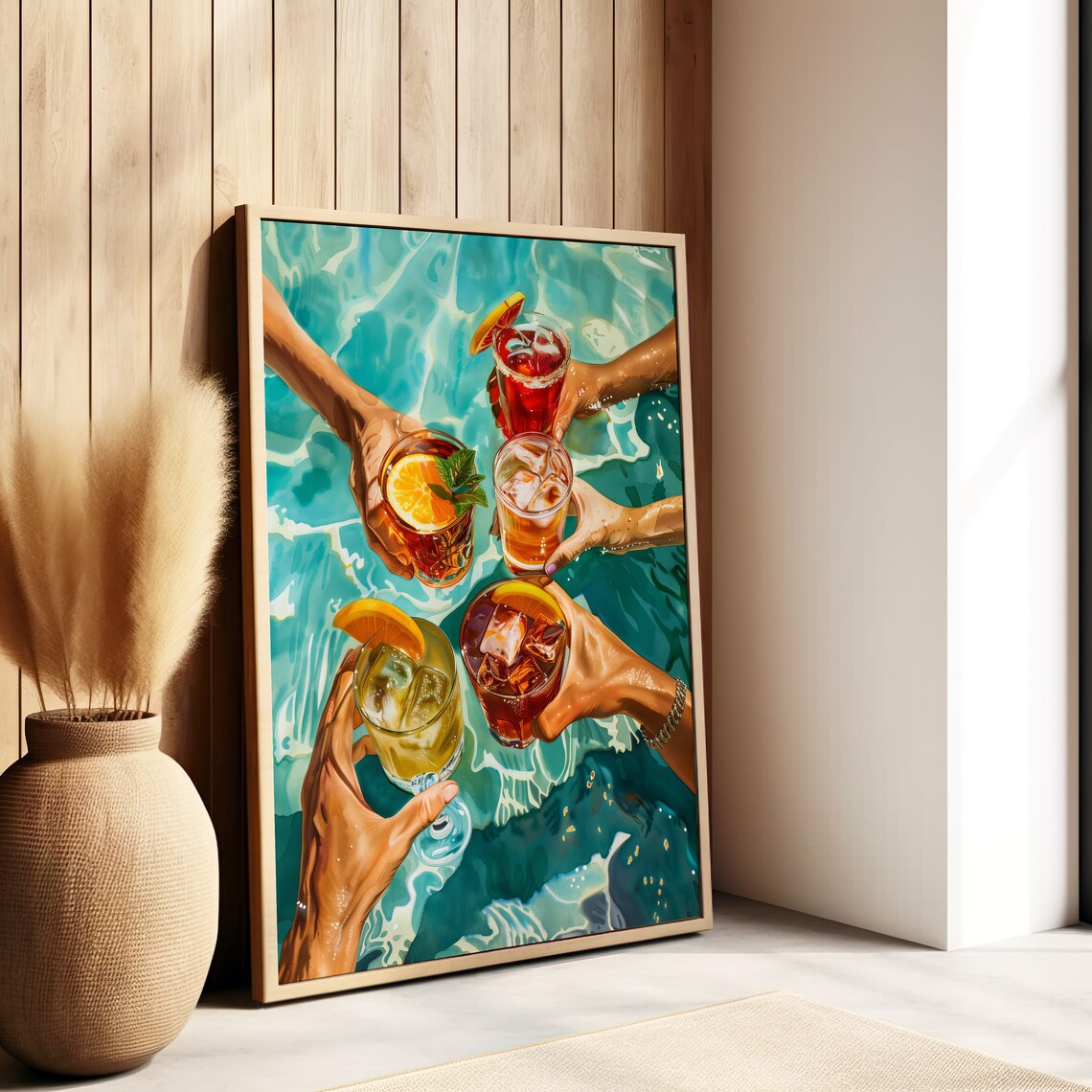 Poolside Cocktails Summer Drink Art Print - Image 7