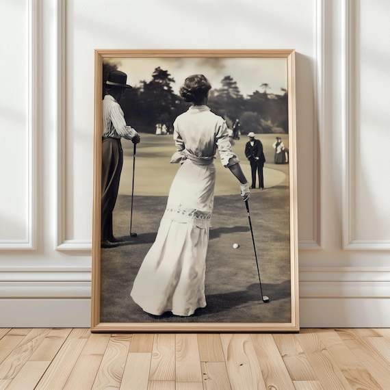 Vintage Golf Art Print Classic Golf Decor Retro Sports Wall Art Golf Lover Print