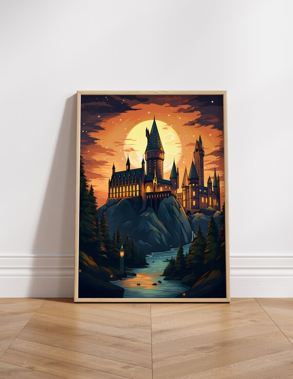 Magic School Print Wizard Poster Gallery Wall Print Art Potter Art Magical School