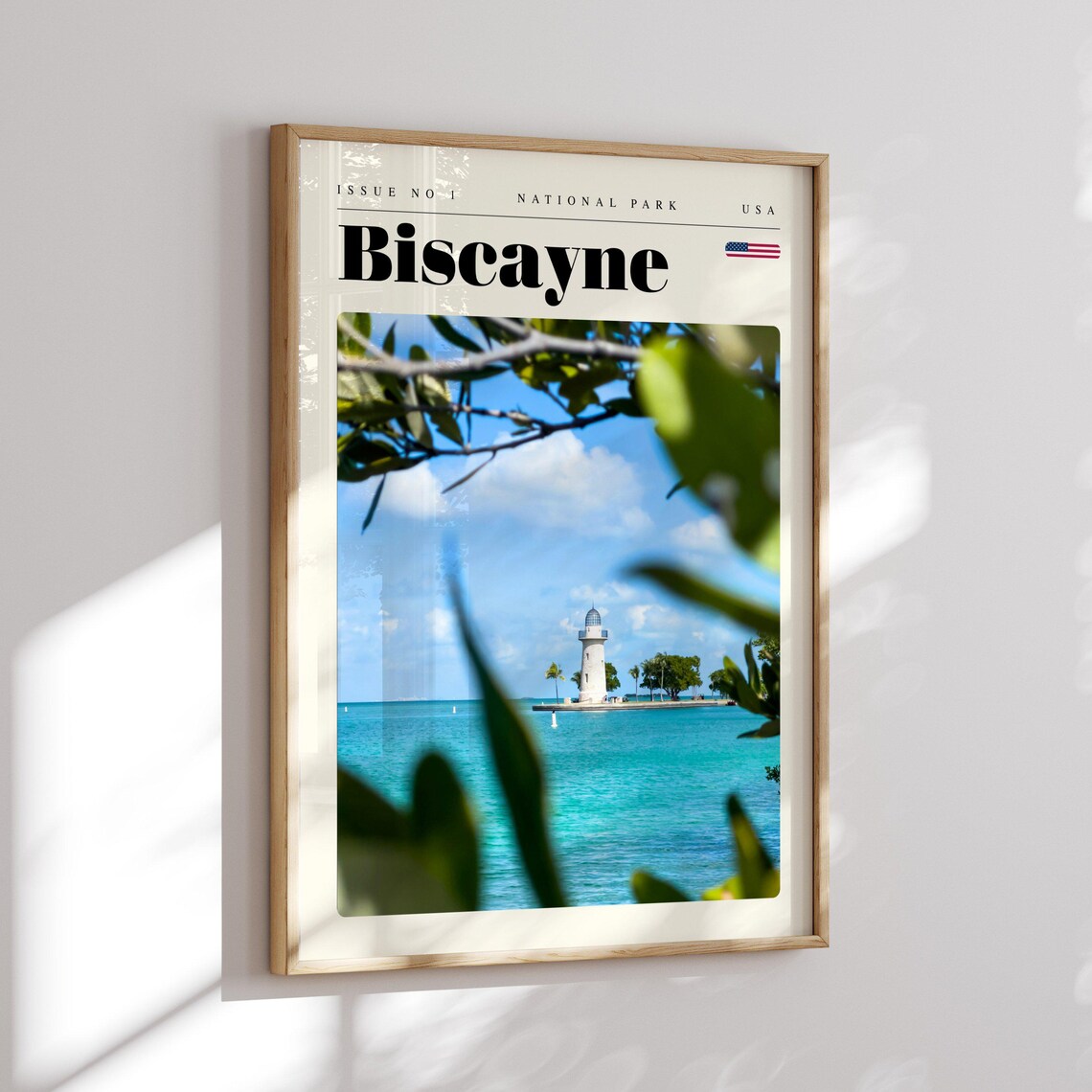 Biscayne National Park Lighthouse Turquoise Water View Travel Poster - Image 2