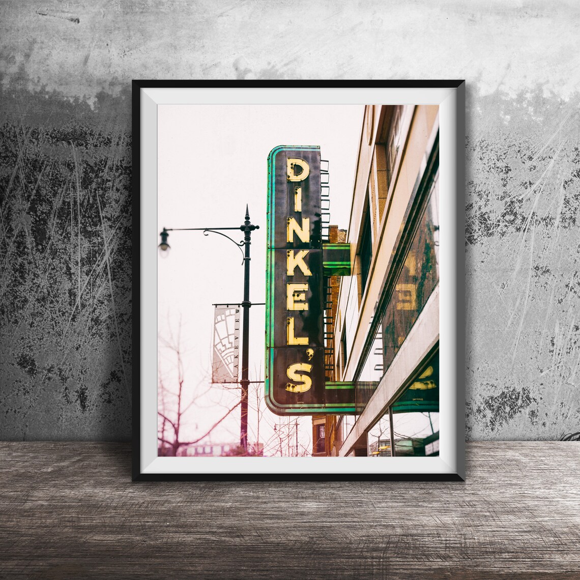 Dinkels Bakery Lakeview Chicago, Vintage Travel Poster