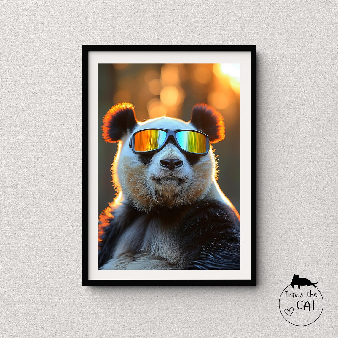 Panda Bear Print For Wildlife Enthusiasts, Realism