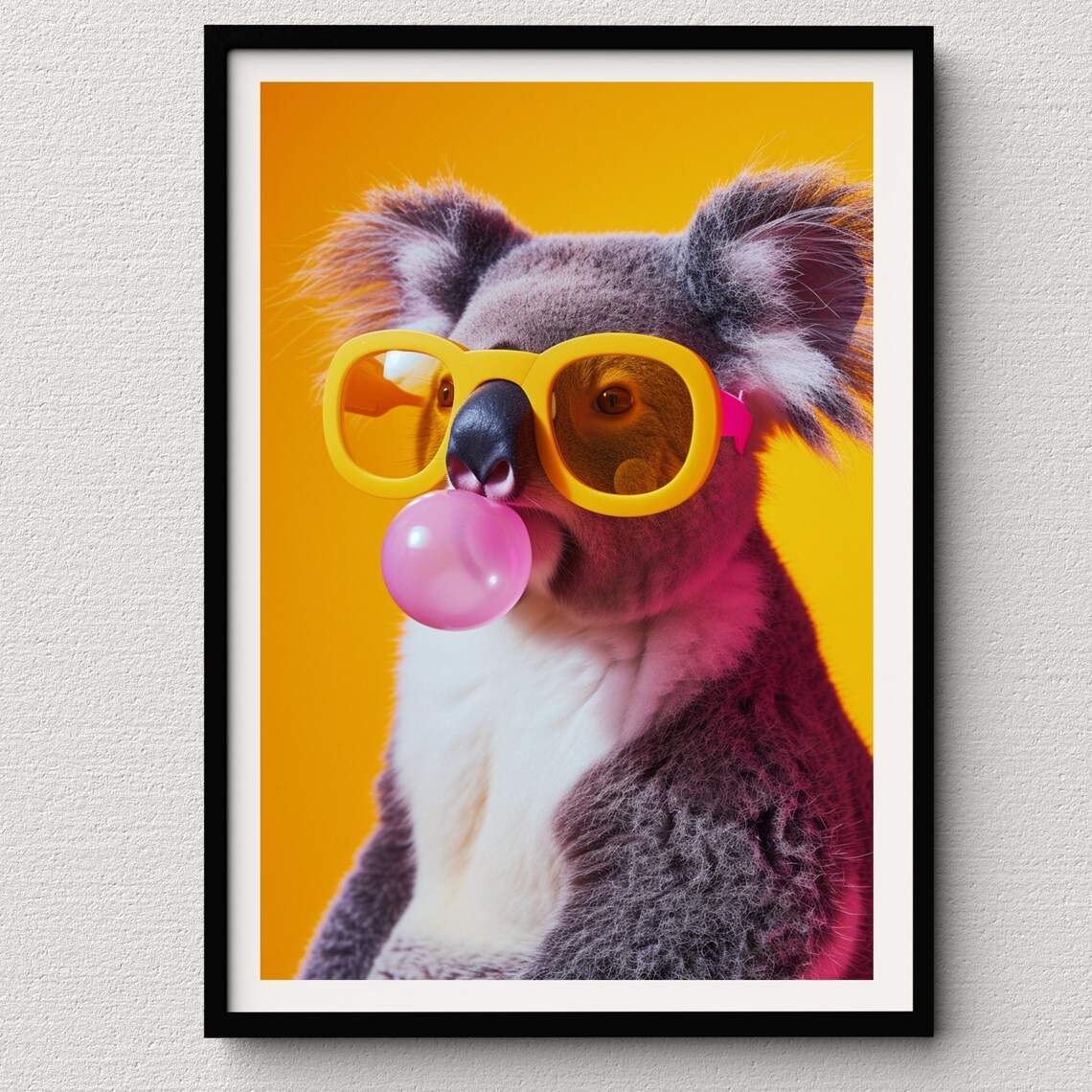 Koala Bear Art Print, Animal Lover Aesthetic
