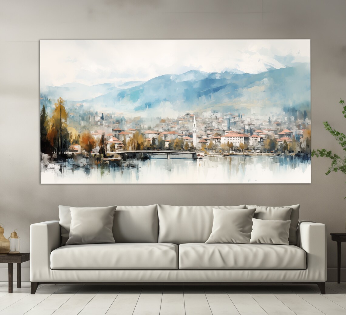 Sarajevo Vintage Oil-Painting Style Poster Print - Image 3