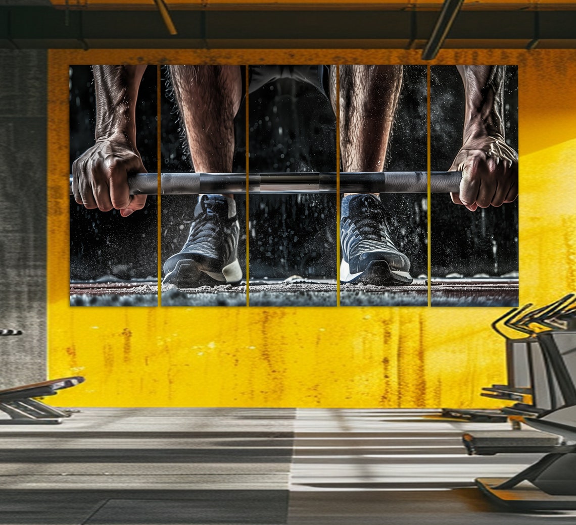 Weightlifting Print Gym Wall Decor Fitness Wall Art Fitness Painting Bodybuilding Poster Bodybuilder Gift Weightlifter Gift - Image 6