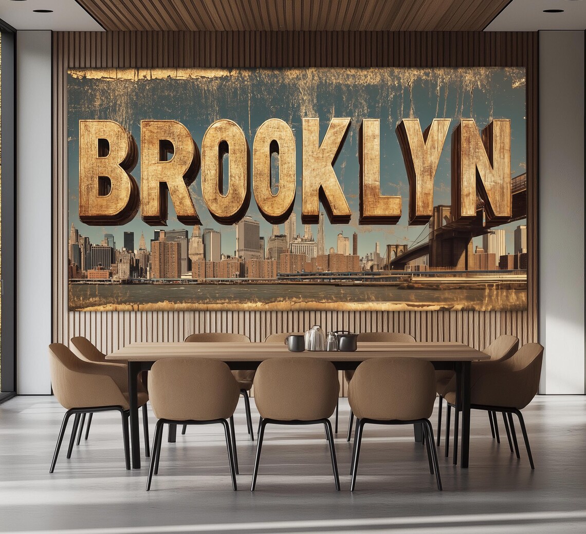 Brooklyn Sign Print, Modern New York Art Print - Image 4