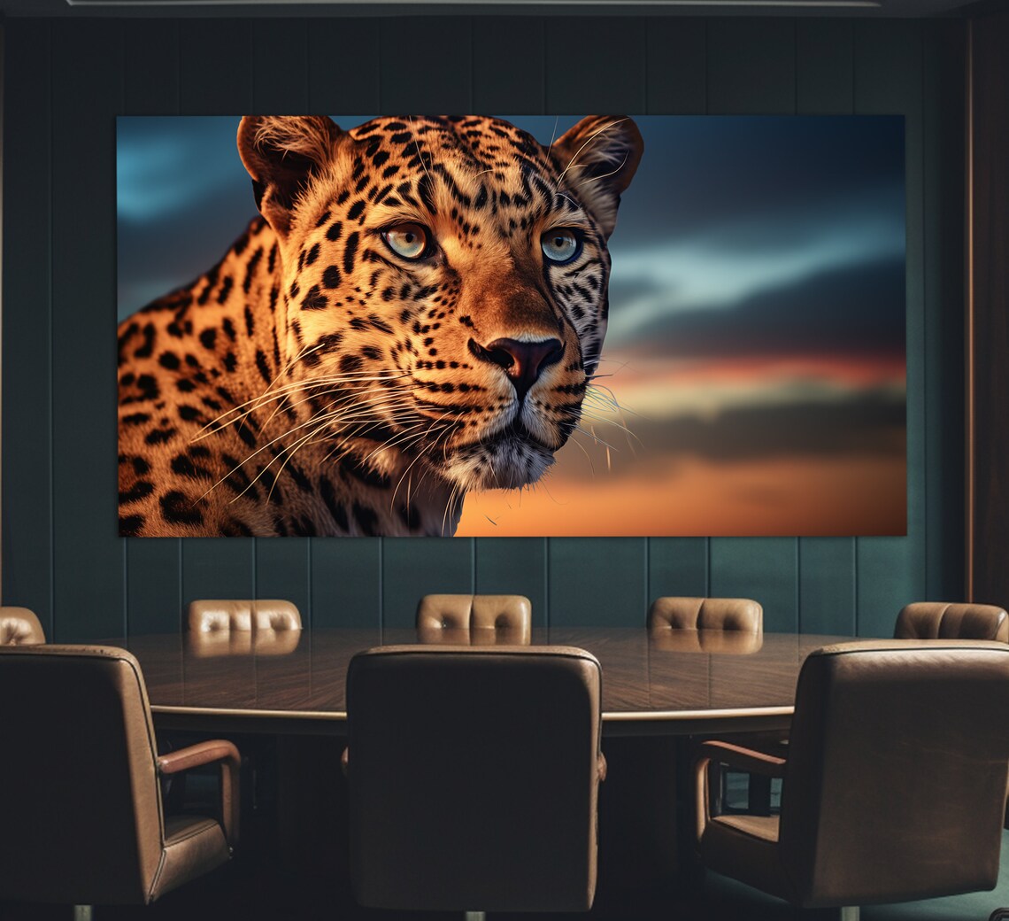 Leopard Portrait, Leopard Print Wall Art Print