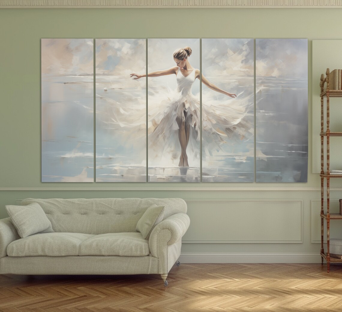 Ballerina Oil Painting Style Ballet Art Print - Image 2