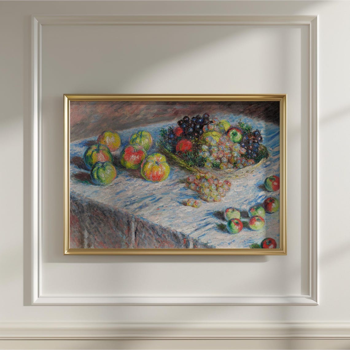 Claude Monet Apples and Grapes Impressionist Still Life Poster