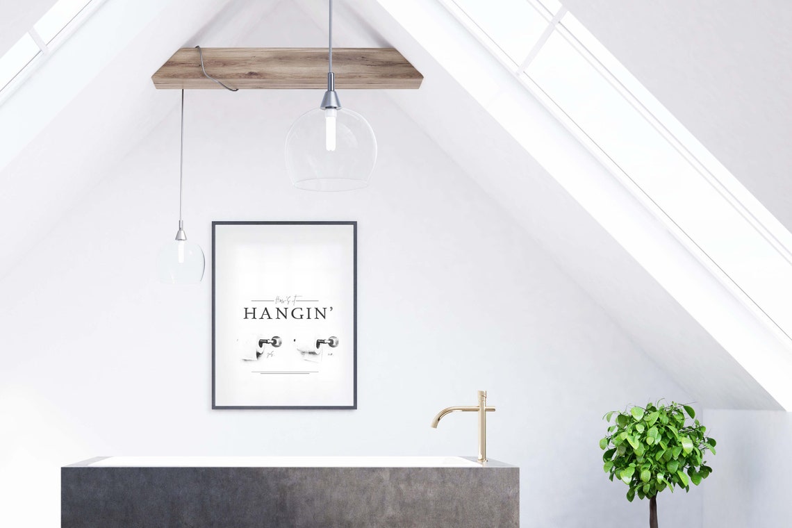 Funny Bathroom Toilet Paper Roll Poster Print - Image 2