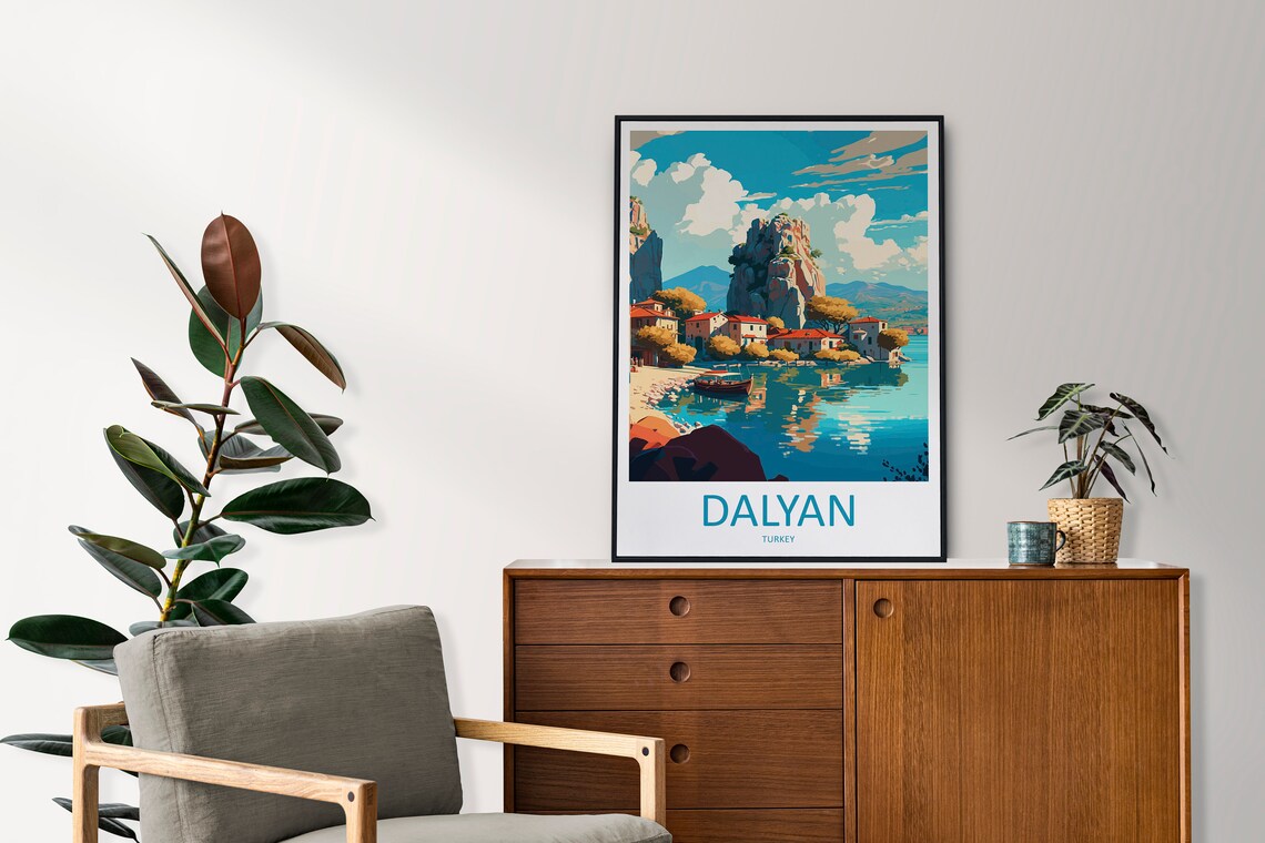 Dalyan Travel Poster, Turkey City Wall Art - Image 2