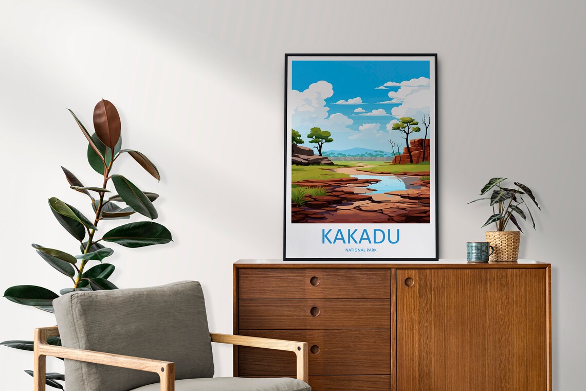 Kakadu National Park Red Rock Waterhole Outback Travel Poster - Image 2