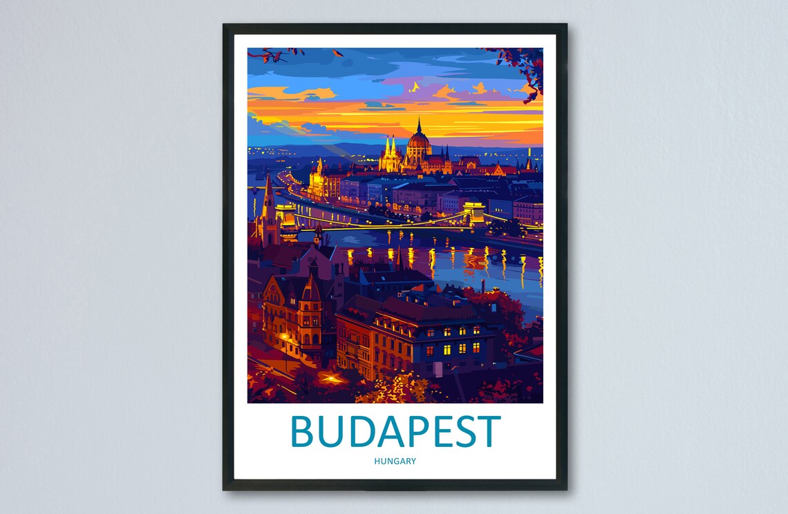 Budapest Home Decor Art Lovers Wall Art Print