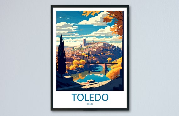 Toledo Travel Poster, Spain Wall Art