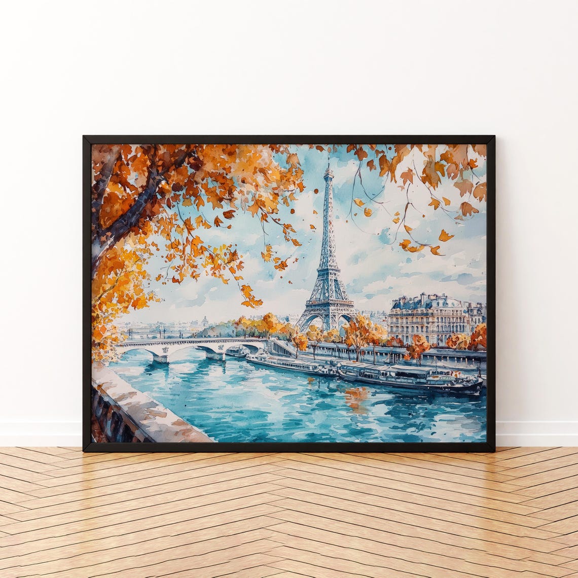 Paris Watercolor Poster Wall Art Hanging Home Dcor Gift Lovers France