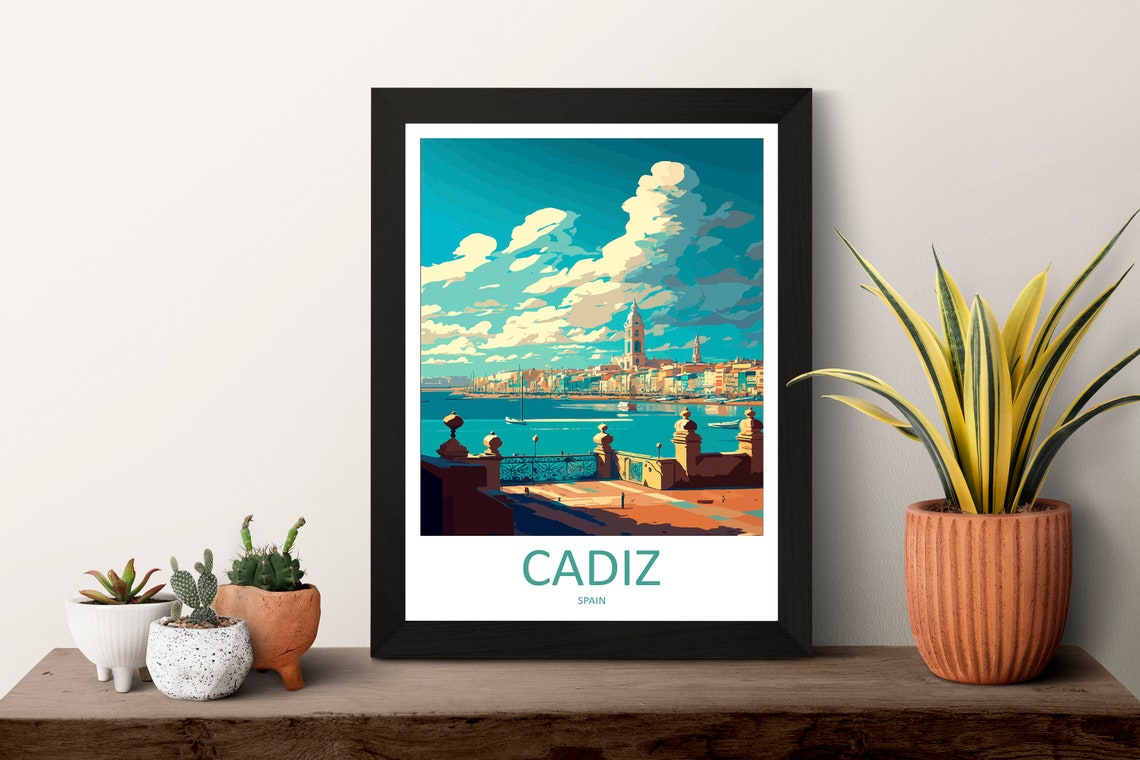 Cadiz Travel Poster, Spain Wall Art - Image 3
