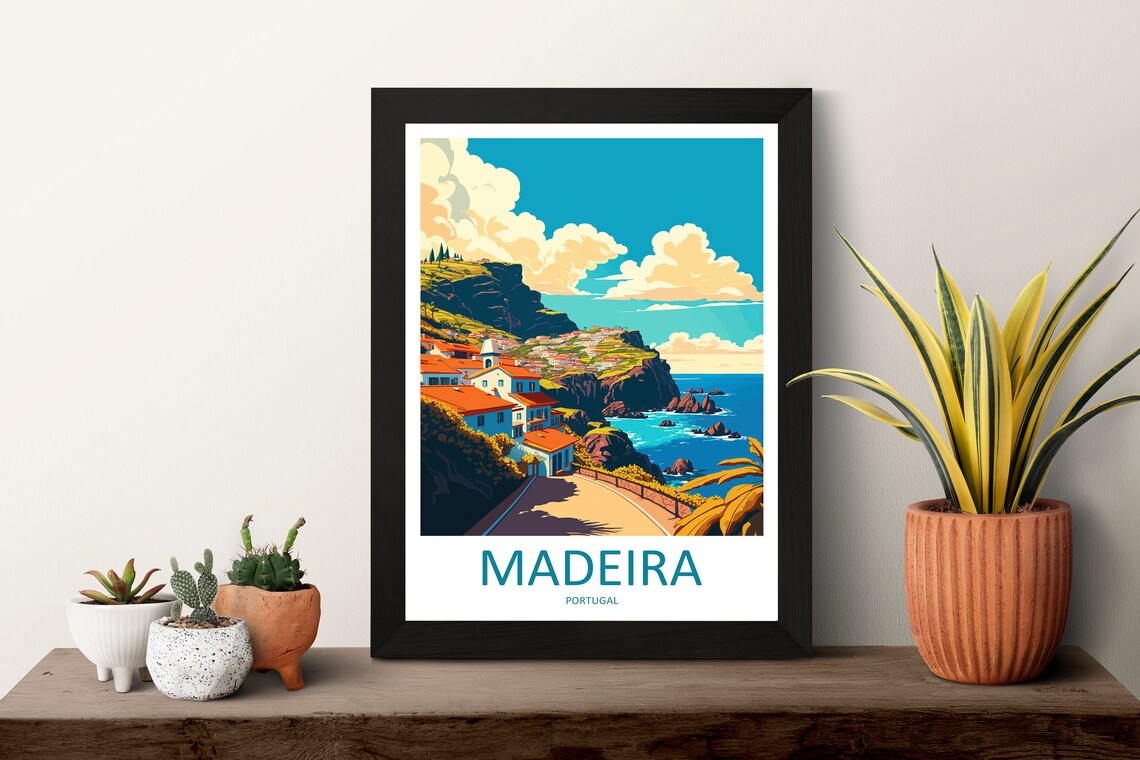 Madeira Travel Poster, Portugal Wall Decor - Image 3