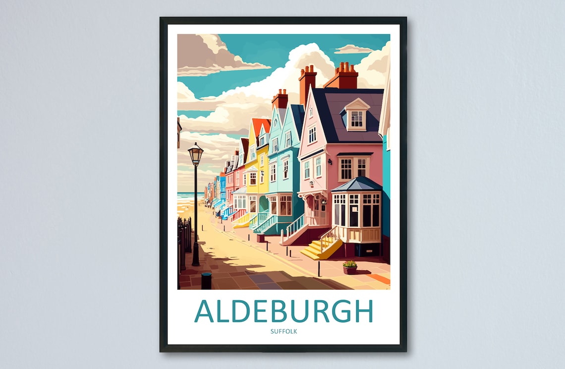 Aldeburgh Travel Poster, England Wall Decor
