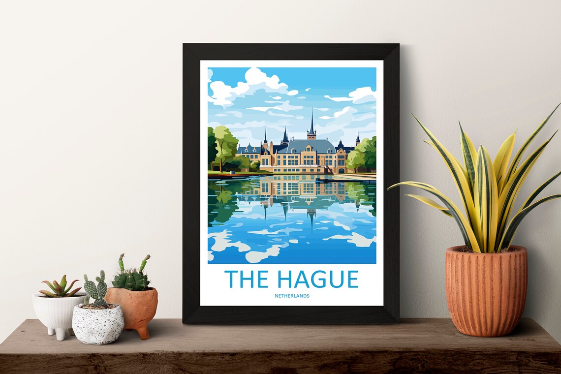 The Hague Travel Poster, Home Decor Wall Art - Image 3