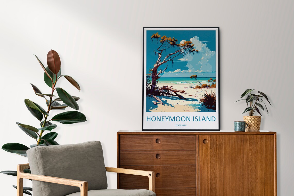 Honeymoon Islands State Park Travel Poster - Image 2