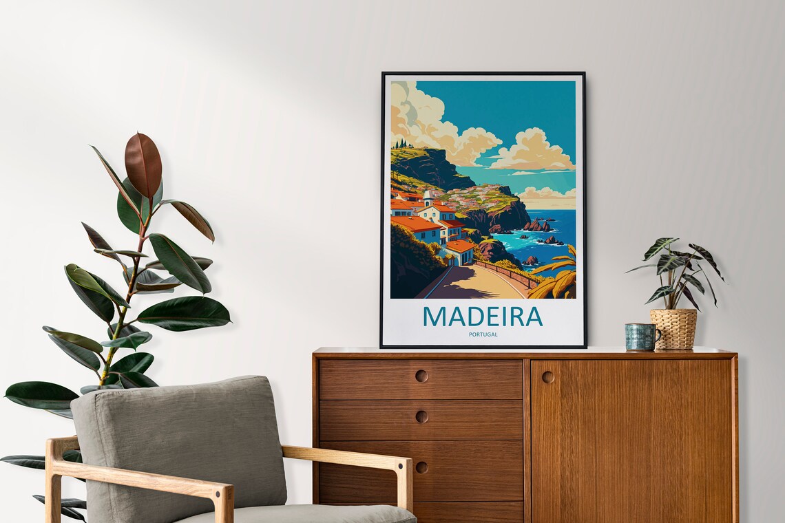Madeira Travel Poster, Portugal Wall Decor - Image 2