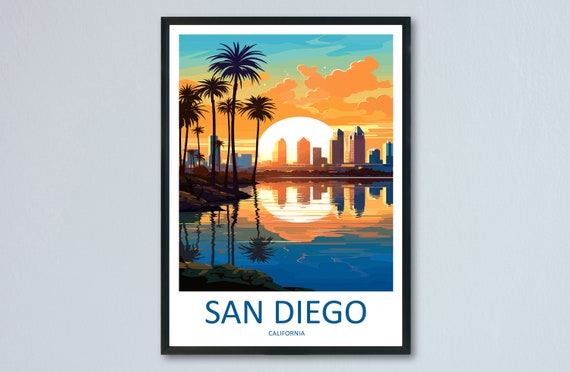 San Diego Home Decor Travel Poster