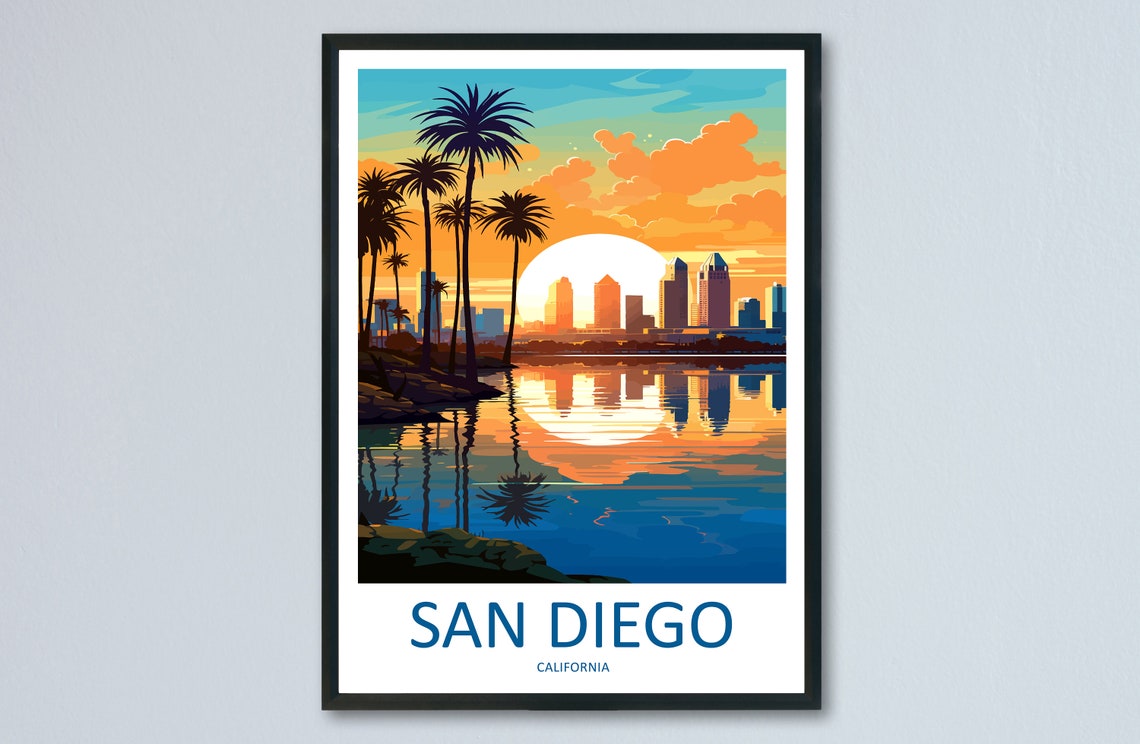 San Diego Home Decor Travel Poster