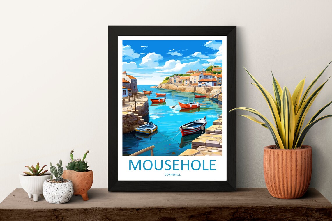Mousehole Travel Poster, England Place Print - Image 3
