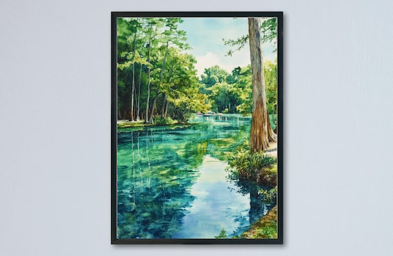 Silver Spring Florida State Park Crystal River Cypress Poster